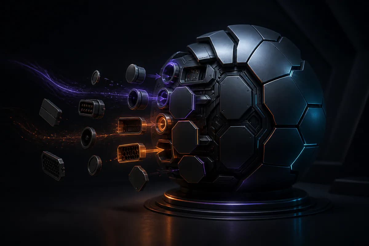 A system core gains fitted armour as unnecessary ports and exposed components are removed