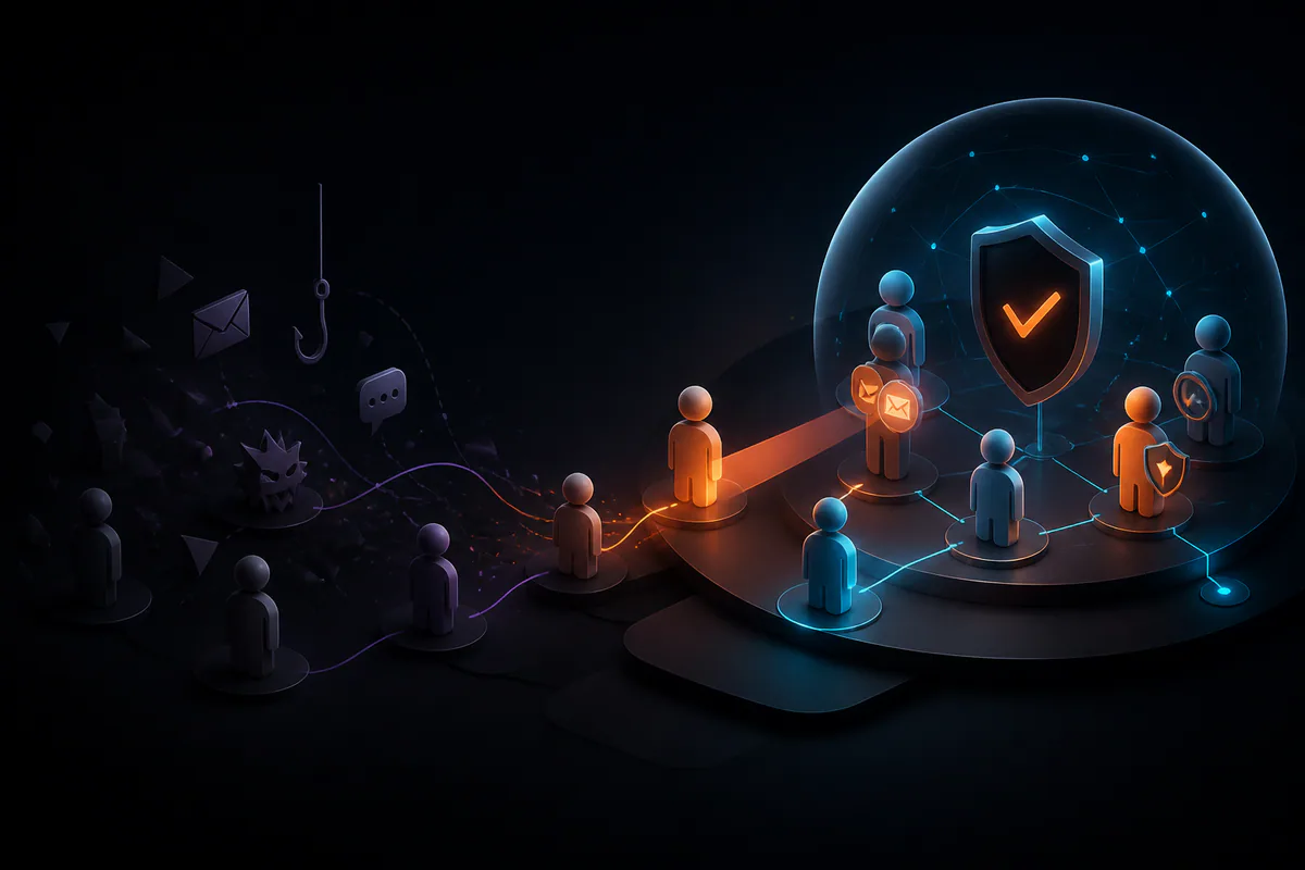 Connected employee groups become alert guardians through practical cybersecurity awareness
